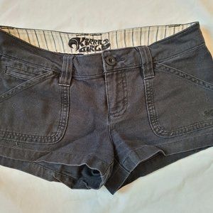 Kirra Girl Black 100% Cotton Shorts Size 1